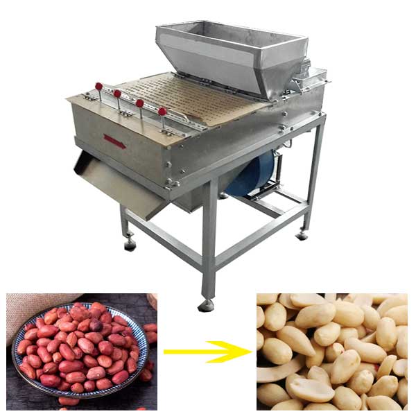 Groundnut frying and Peeling Machine