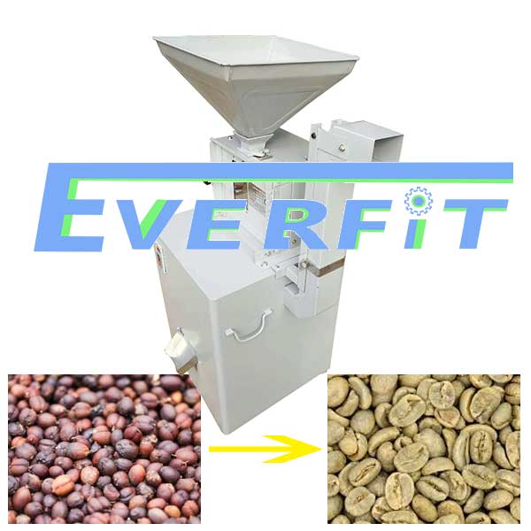 Coffee bean peeling machine