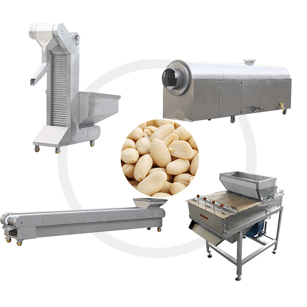 Peanut Roasting And Peeling Production Line